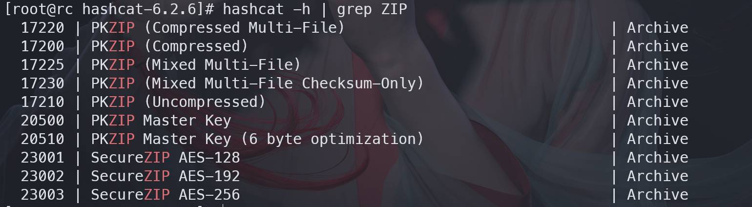 searching ZIP modes
