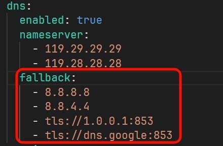 Clash DNS configuration