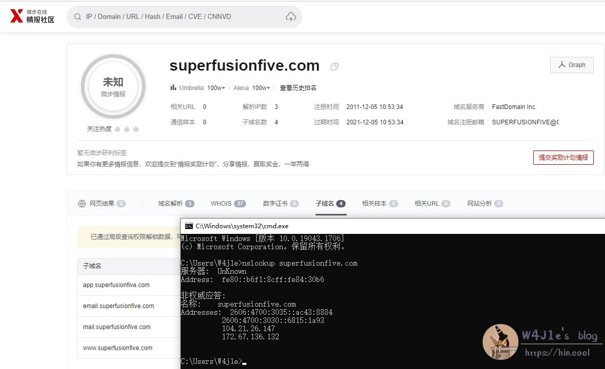 Threat intelligence search