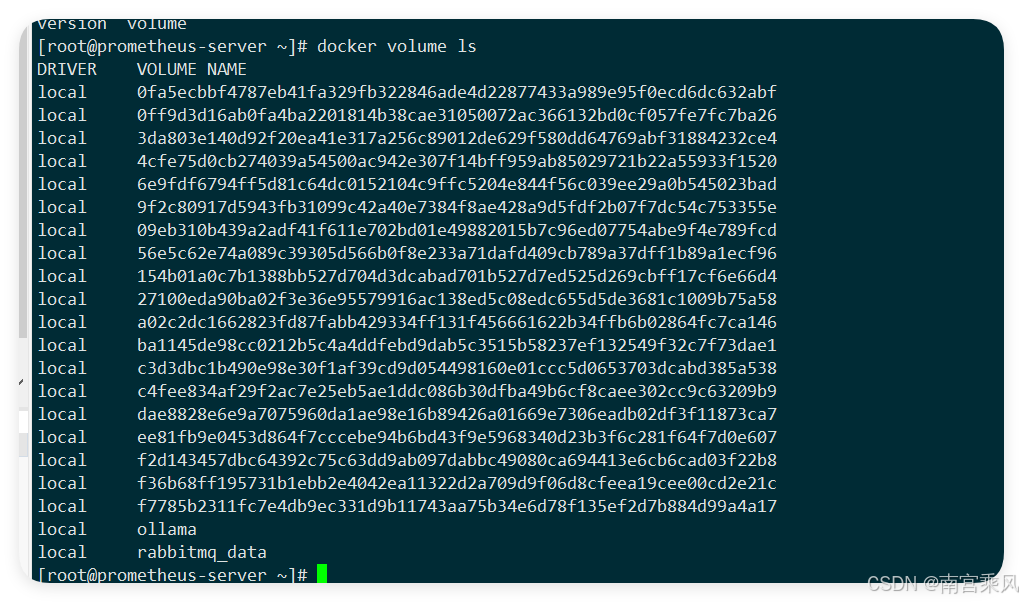 Persistent RabbitMQ container