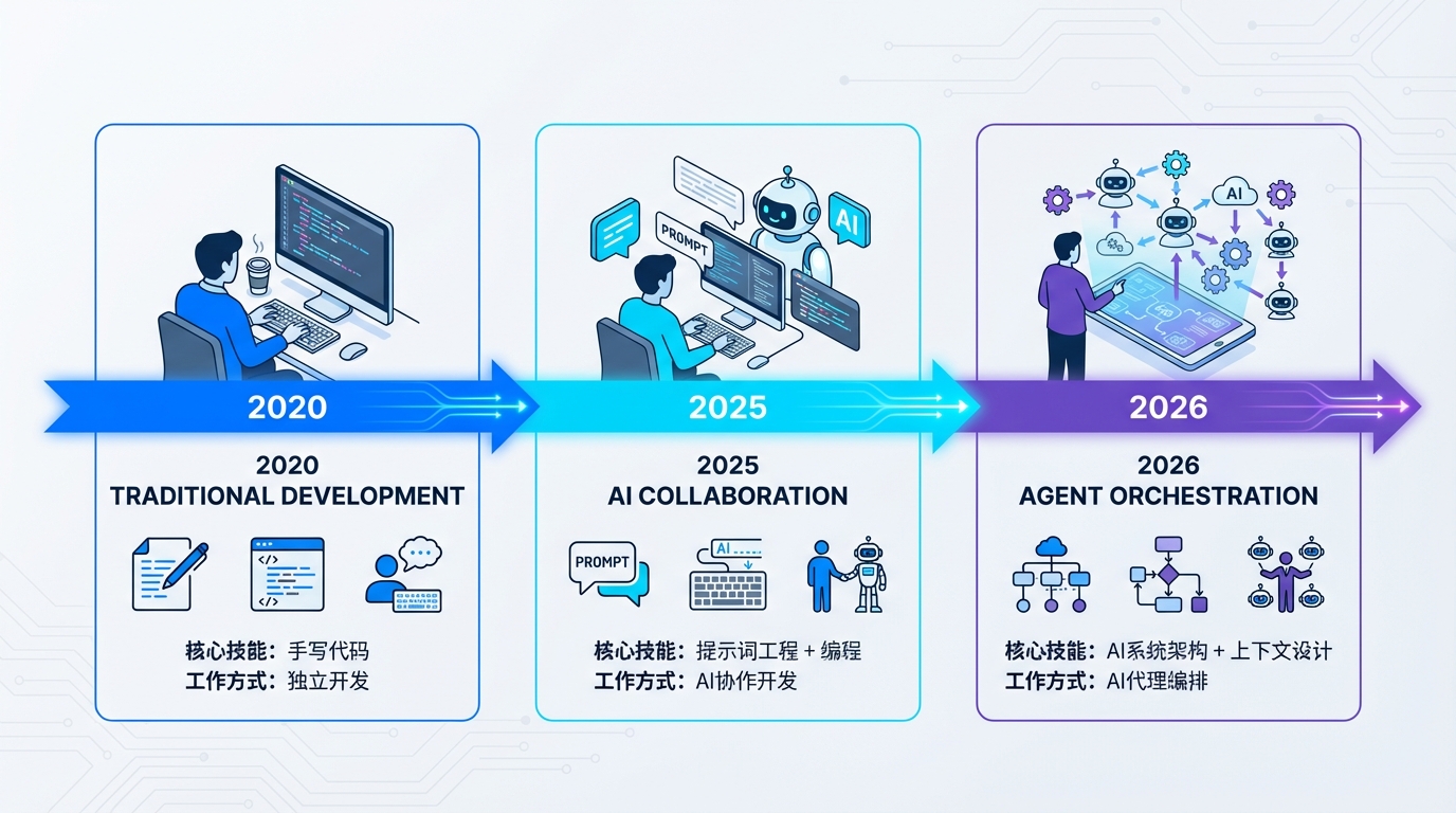 Developer role evolution, 2020–2026
