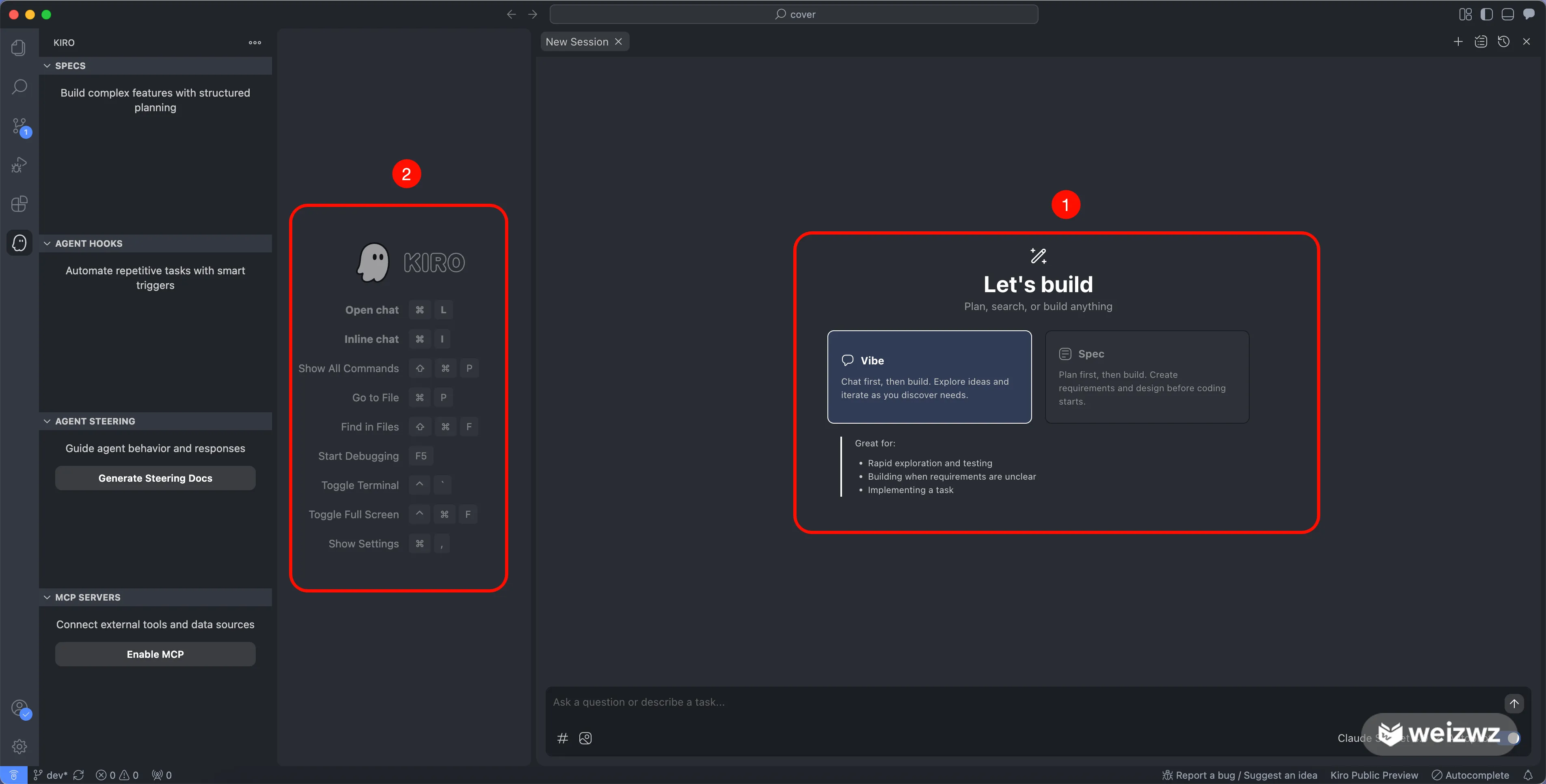 Kiro modes